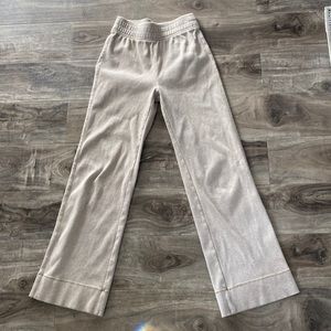 Everlane the ribbed flare pant in Heathered beige color size xs